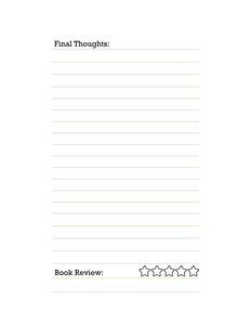 My Year Book - A Reading Journal